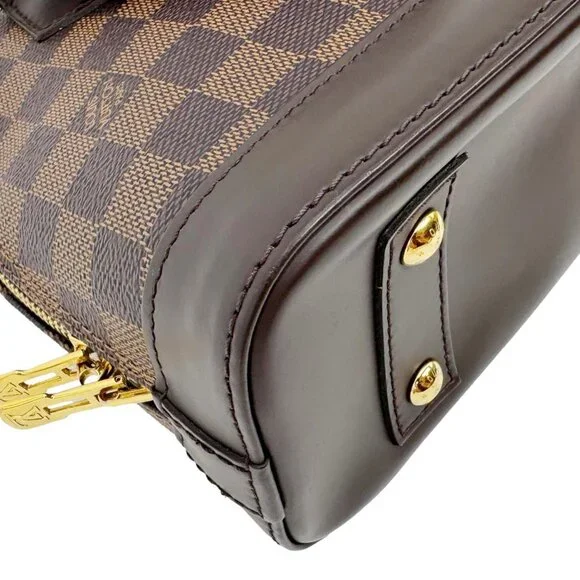 Louis Vuitton  Alma BB Damier Ebene Satchel Shoulder Bag Brown - Picture 7 of 10